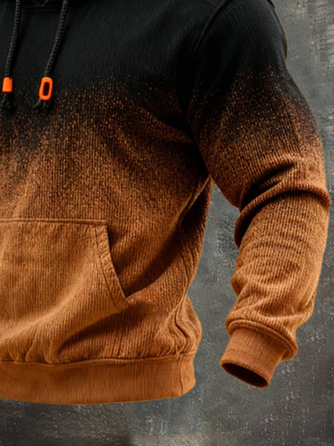 Men's Retro Gradient Hooded Sweatshirt