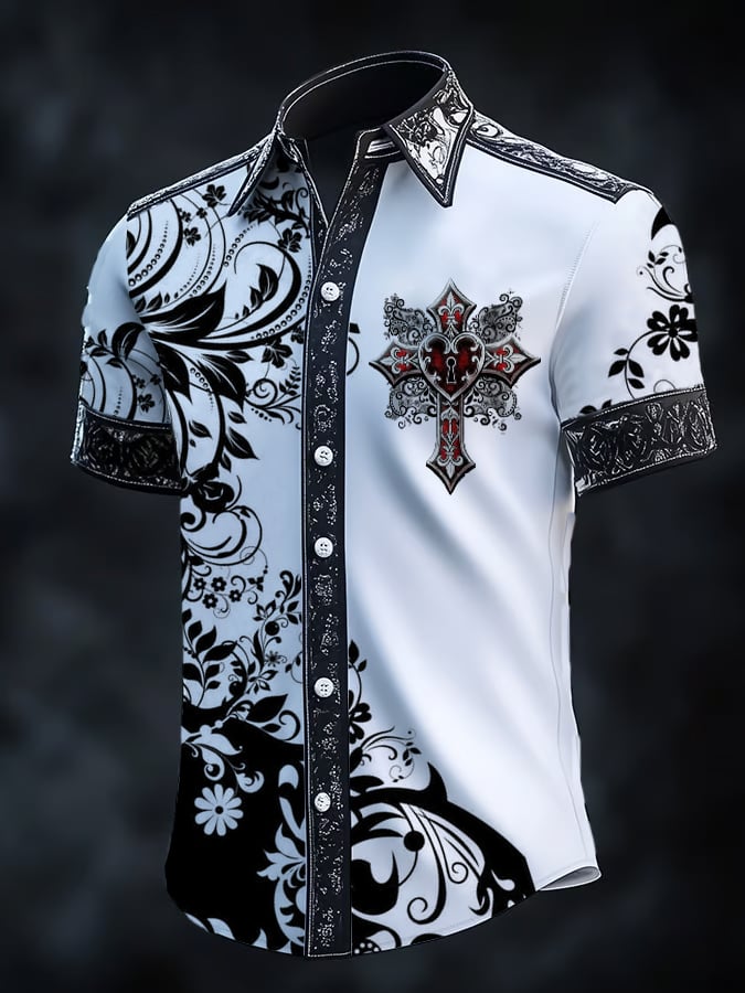 Men's Retro Gothic Dark Shirt