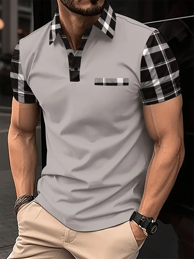 Men's Fashionable And Versatile Business Casual Polo Shirt