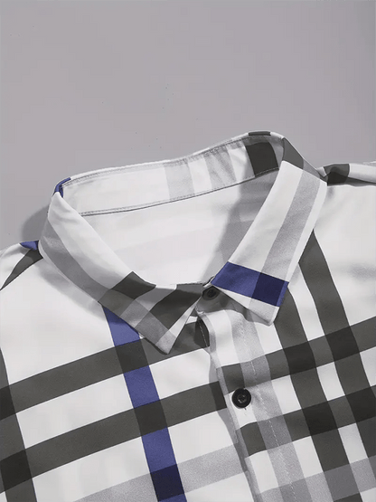 Men's Plaid Business Casual Shirt