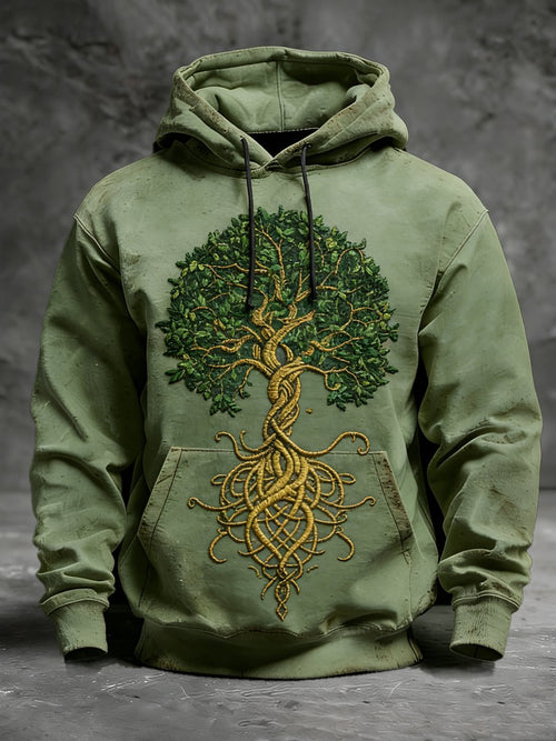 Men's Vintage St. Patrick's Day Print Hoodie