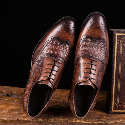 Men's Casual Pointed Toe Business Shoes
