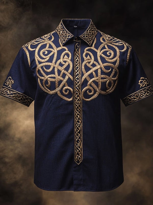 Men's Retro Gothic Dark Shirt