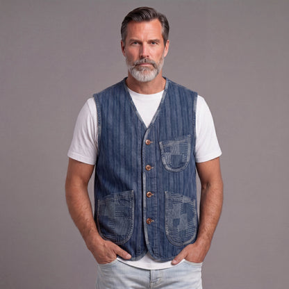 Men's Denim Vest