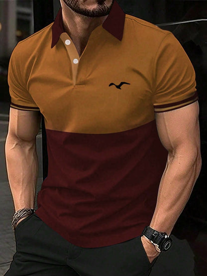 Men's Printed Casual POLO Shirt