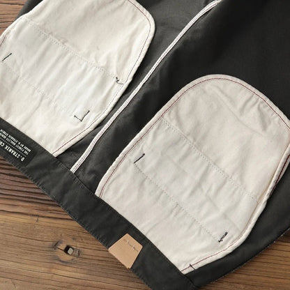 American retro 100% cotton casual pants