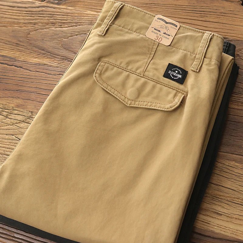 American retro 100% cotton casual pants