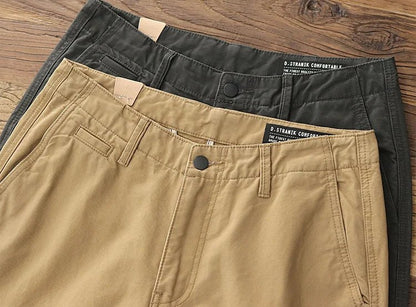 American retro 100% cotton casual pants