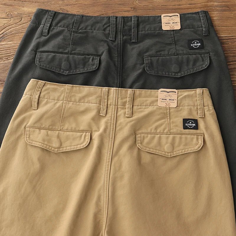 American retro 100% cotton casual pants