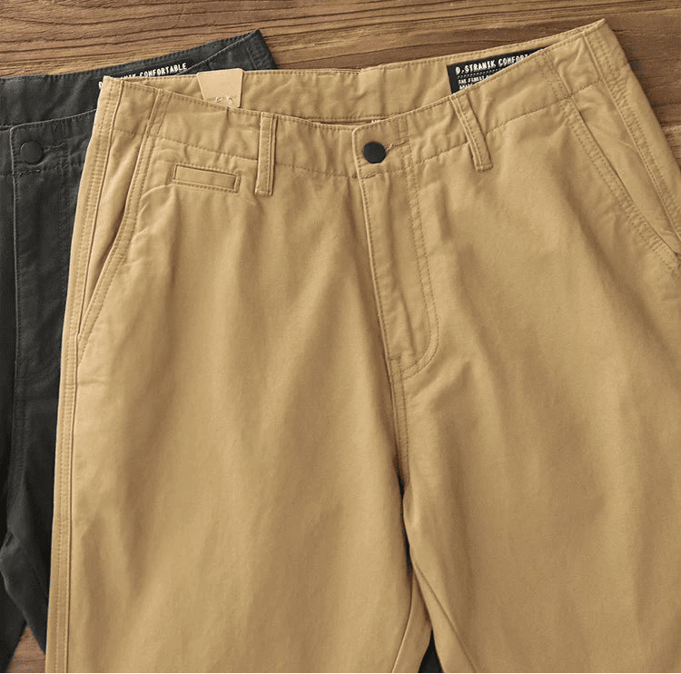 American retro 100% cotton casual pants