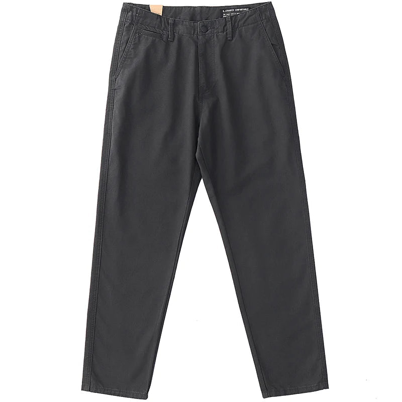 American retro 100% cotton casual pants