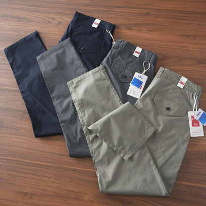 American retro fit-elastic pants