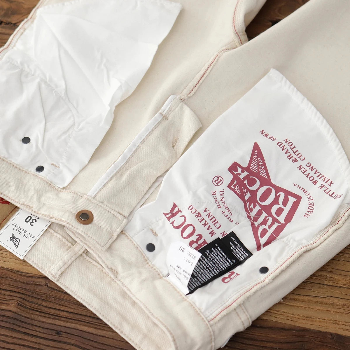 American retro straight fit pants