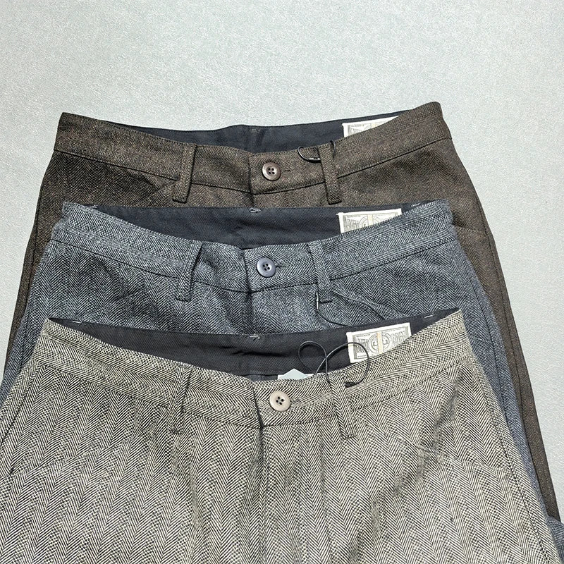 American retro winter casual pants