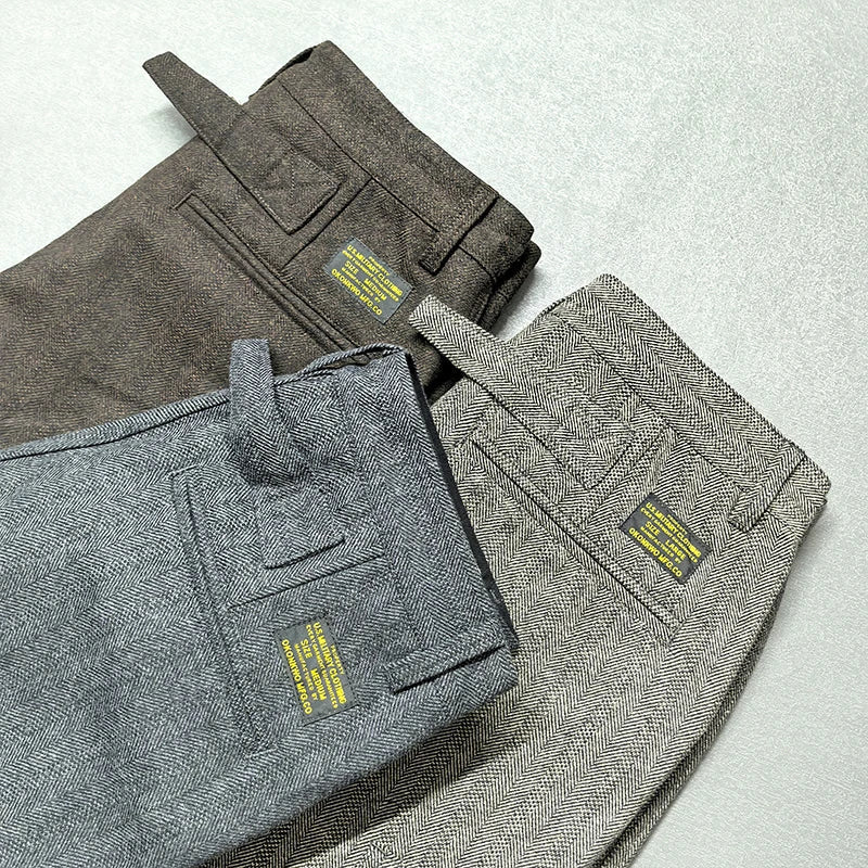 American retro winter casual pants