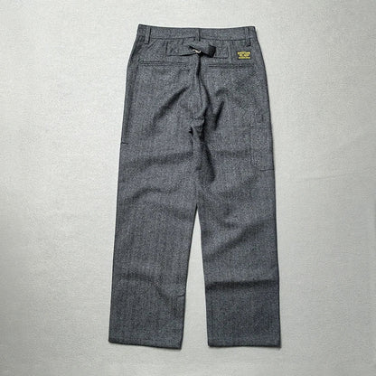 American retro winter casual pants