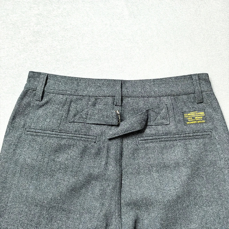 American retro winter casual pants
