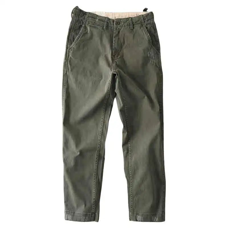 American retro woven cargo pants
