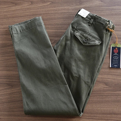 American retro woven cargo pants