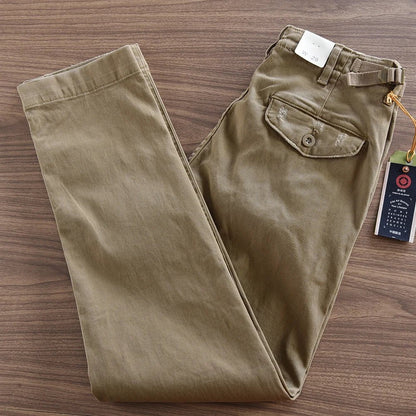 American retro woven cargo pants