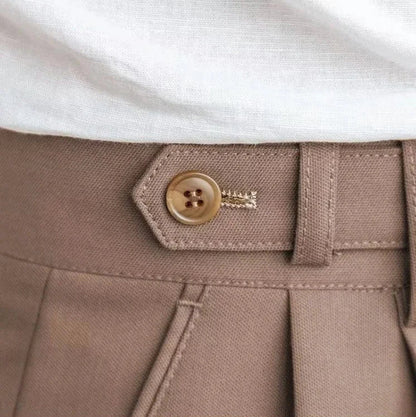 Antonios draped suit pants korean-inspired elegance