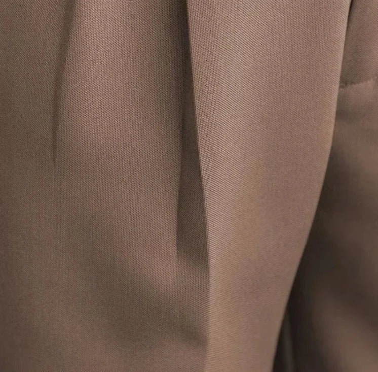 Antonios draped suit pants korean-inspired elegance