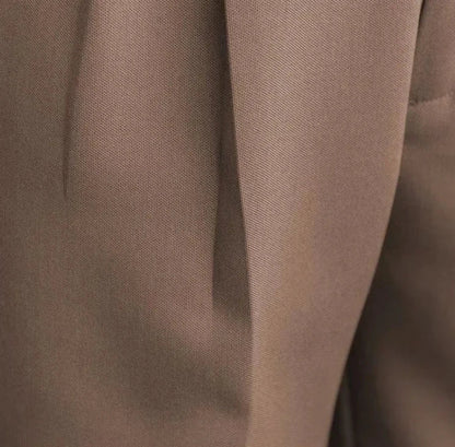 Antonios draped suit pants korean-inspired elegance