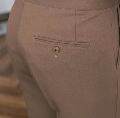 Antonios draped suit pants korean-inspired elegance