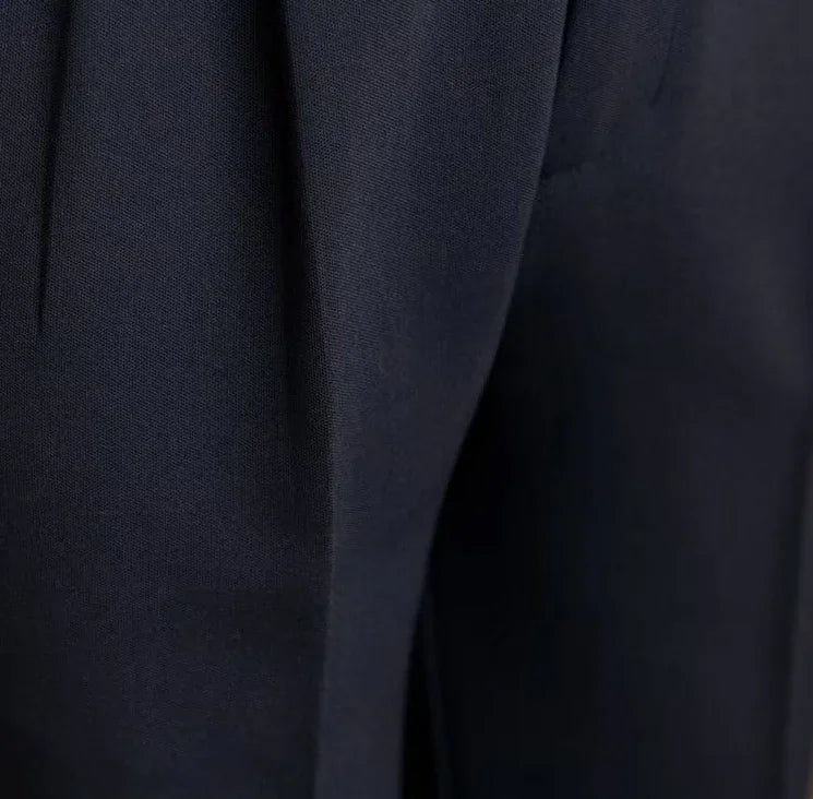 Antonios draped suit pants korean-inspired elegance