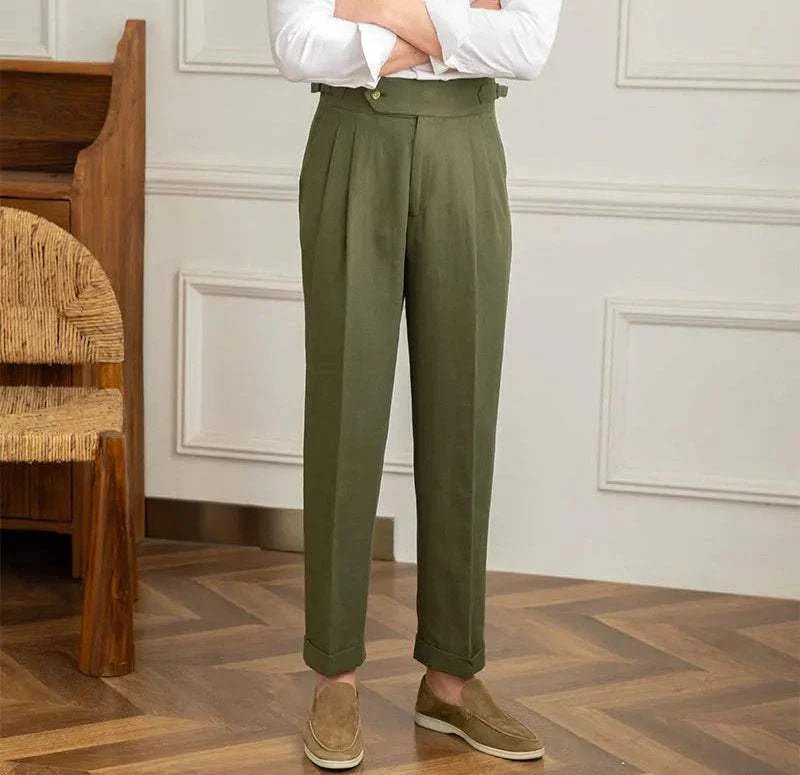 Antonios naples cotton-linen pants summer comfort fit