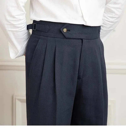 Antonios naples cotton-linen pants summer comfort fit