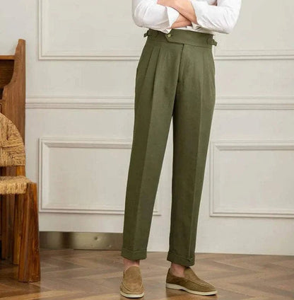 Antonios naples cotton-linen pants summer comfort fit