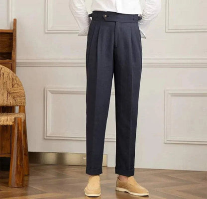 Antonios naples cotton-linen pants summer comfort fit