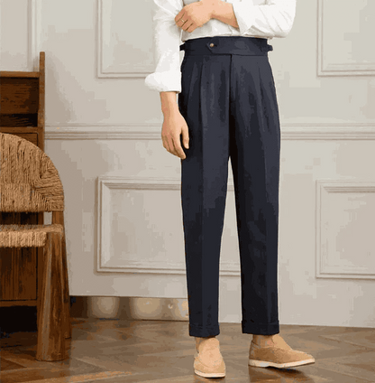 Antonios naples cotton-linen pants summer comfort fit