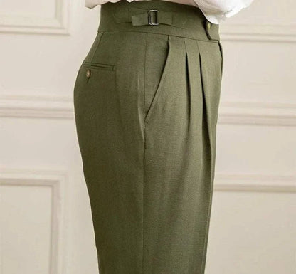 Antonios naples cotton-linen pants summer comfort fit
