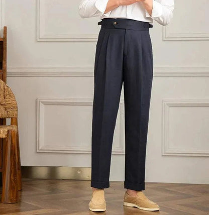 Antonios naples cotton-linen pants summer comfort fit