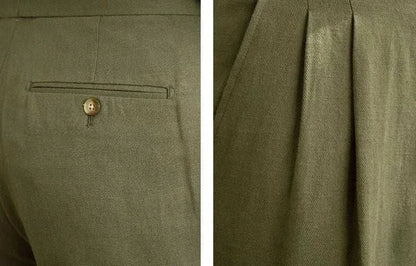 Antonios naples cotton-linen pants summer comfort fit