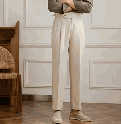 Antonios naples cotton-linen pants summer comfort fit