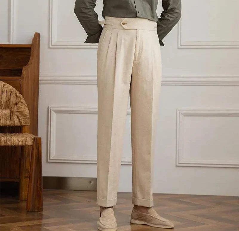 Antonios naples cotton-linen pants summer comfort fit
