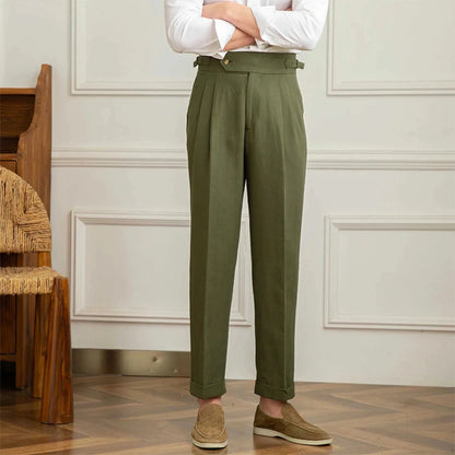 Antonios naples cotton-linen pants summer comfort fit