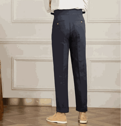 Antonios naples cotton-linen pants summer comfort fit