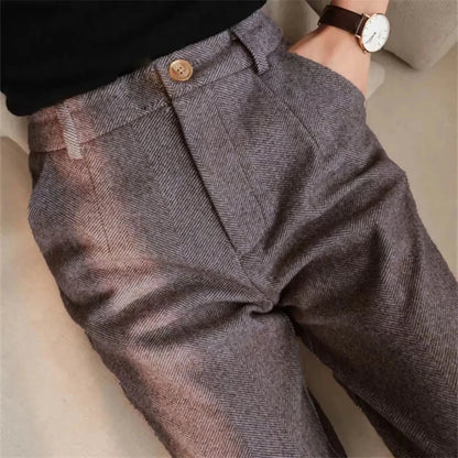 Aurelius high-waist trousers