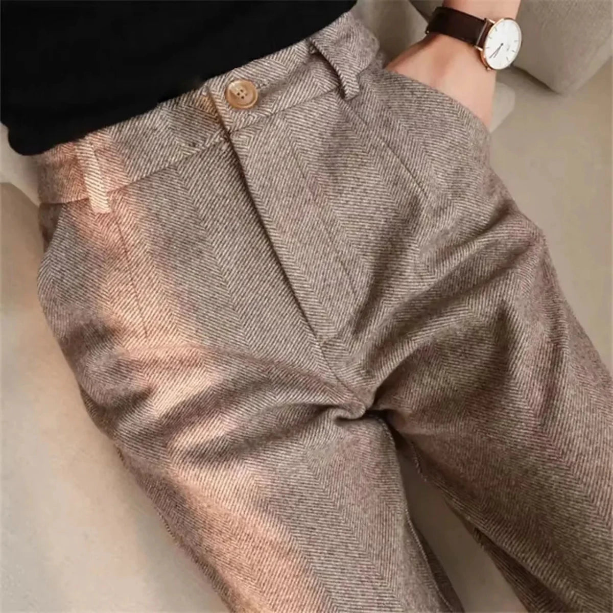 Aurelius high-waist trousers