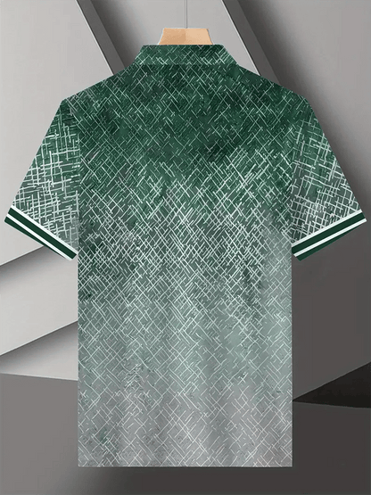 Men's Golf Casual Printed Casual Polo Shirt