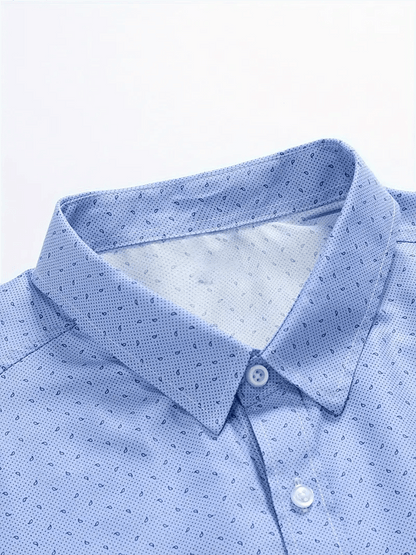 Men's Geometric Business Casual Shirt