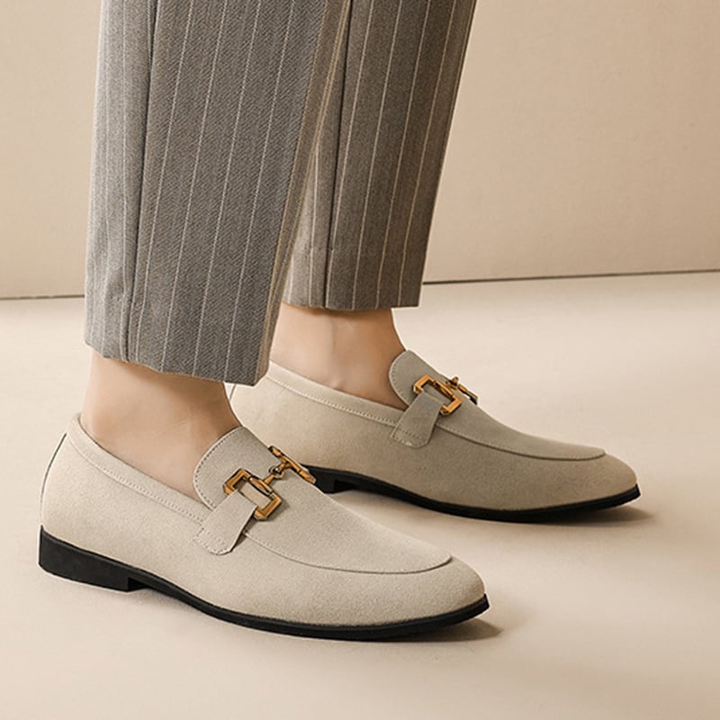Fashion Solid Color Decorative Design Casual Leather Shoes