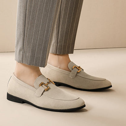 Fashion Solid Color Decorative Design Casual Leather Shoes