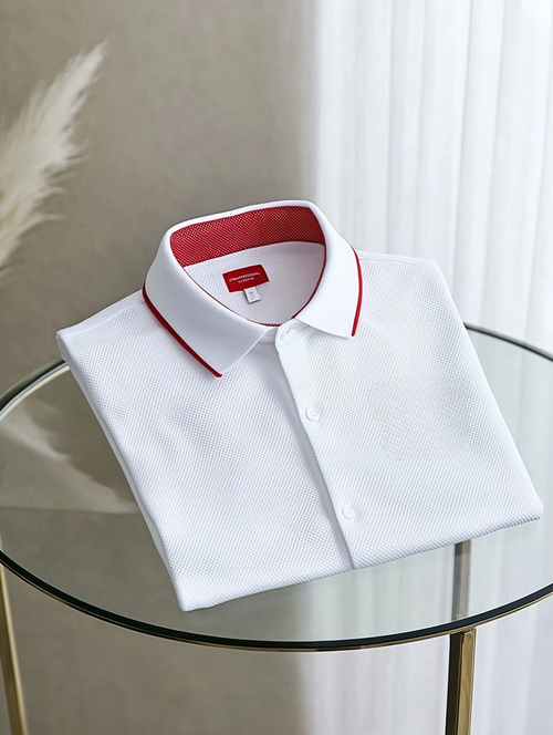 Men's Business Casual Button Short Sleeve Polo Shirt