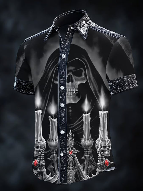 Men's Retro Gothic Dark Shirt