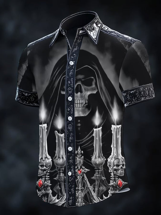 Men's Retro Gothic Dark Shirt